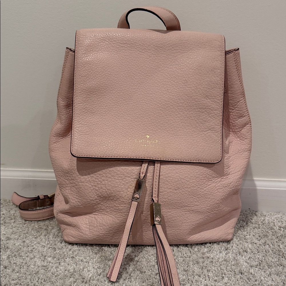 Kate Spade Blush Leather Backpack